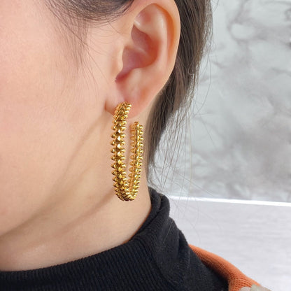 [⭐JeweliWhal]CLASH LARGE HOOP EARRINGS