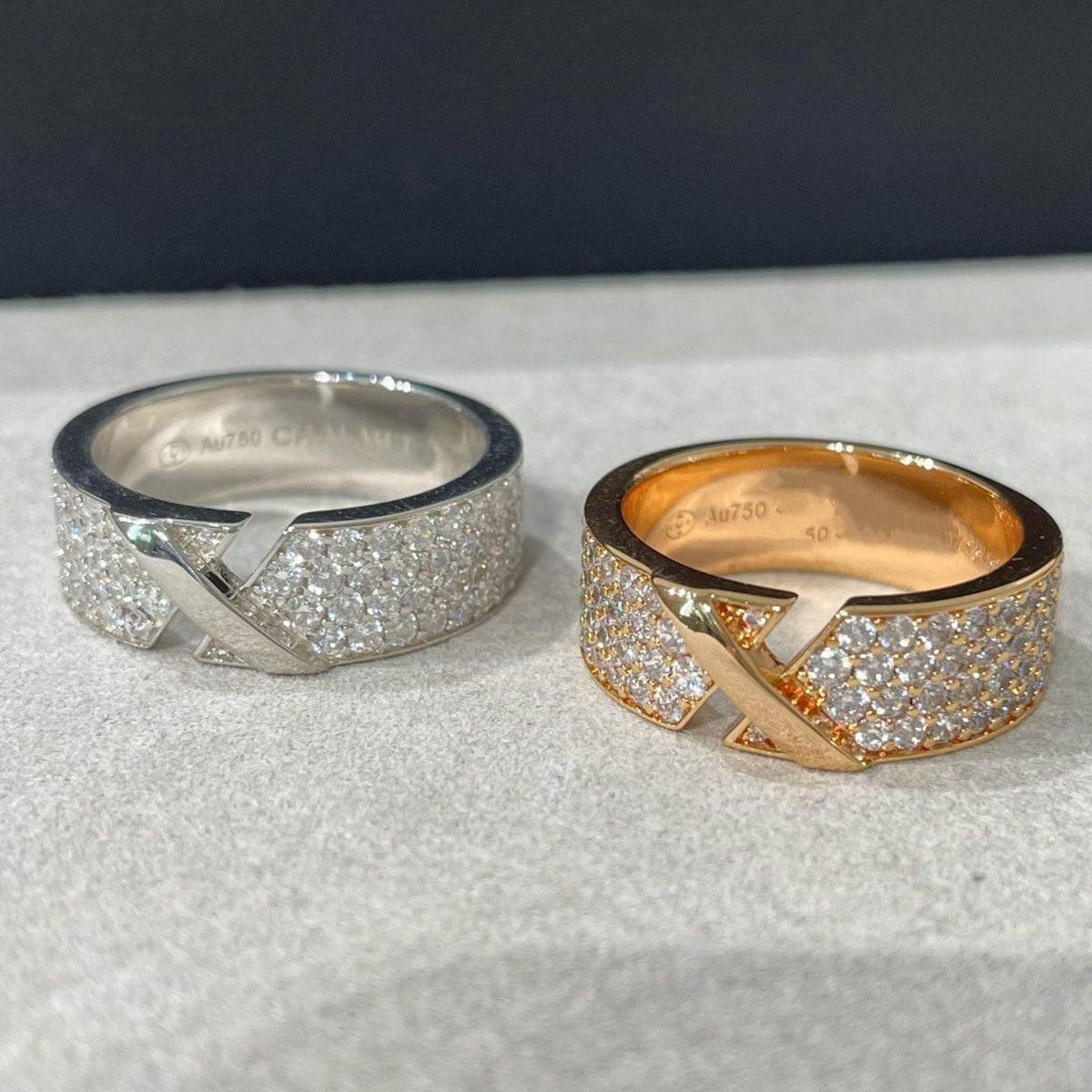 [⭐JeweliWhal]LIENS EVIDENCE  DIAMOND PAVED RING