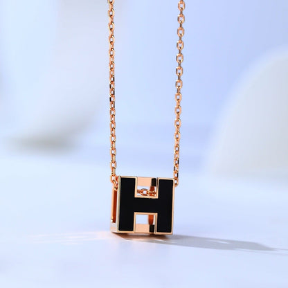 [⭐JeweliWhal]H CAGE PINK GOLD NECKLACE