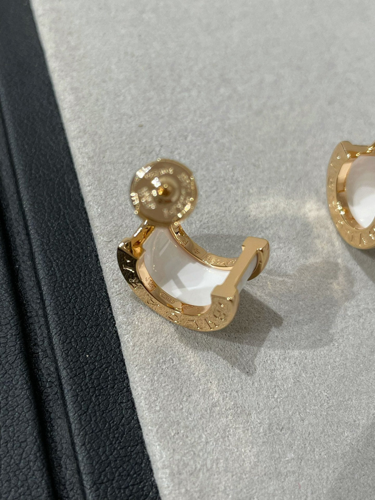 [⭐JeweliWhal]ZERO 1 PINK GOLD CERAMIC EARRINGS