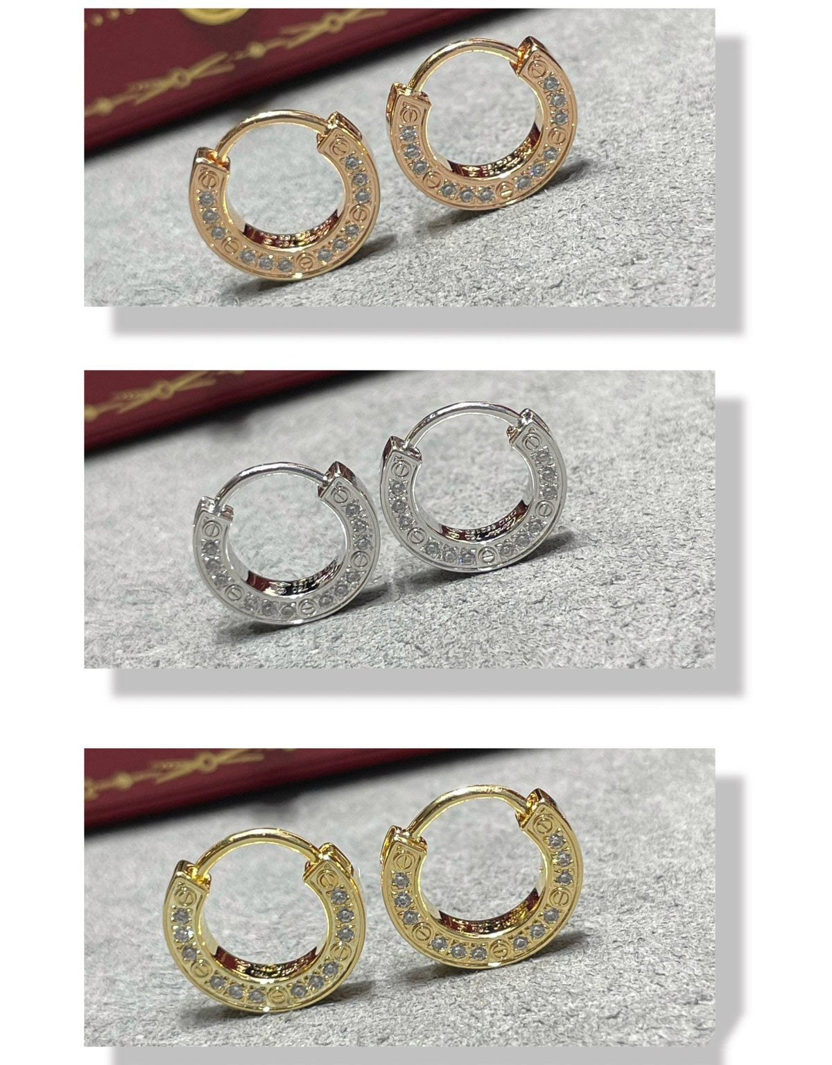 [⭐JeweliWhal]LOVE DIAMOND EARRINGS
