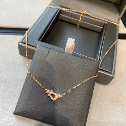 [⭐JeweliWhal]FORCE 10 DIAMOND PINK GOLD NECKLACE MINI MODEL