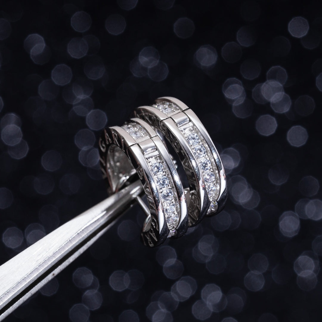 [⭐JeweliWhal]ZERO 1 MINI SILVER DIAMOND EARRINGS