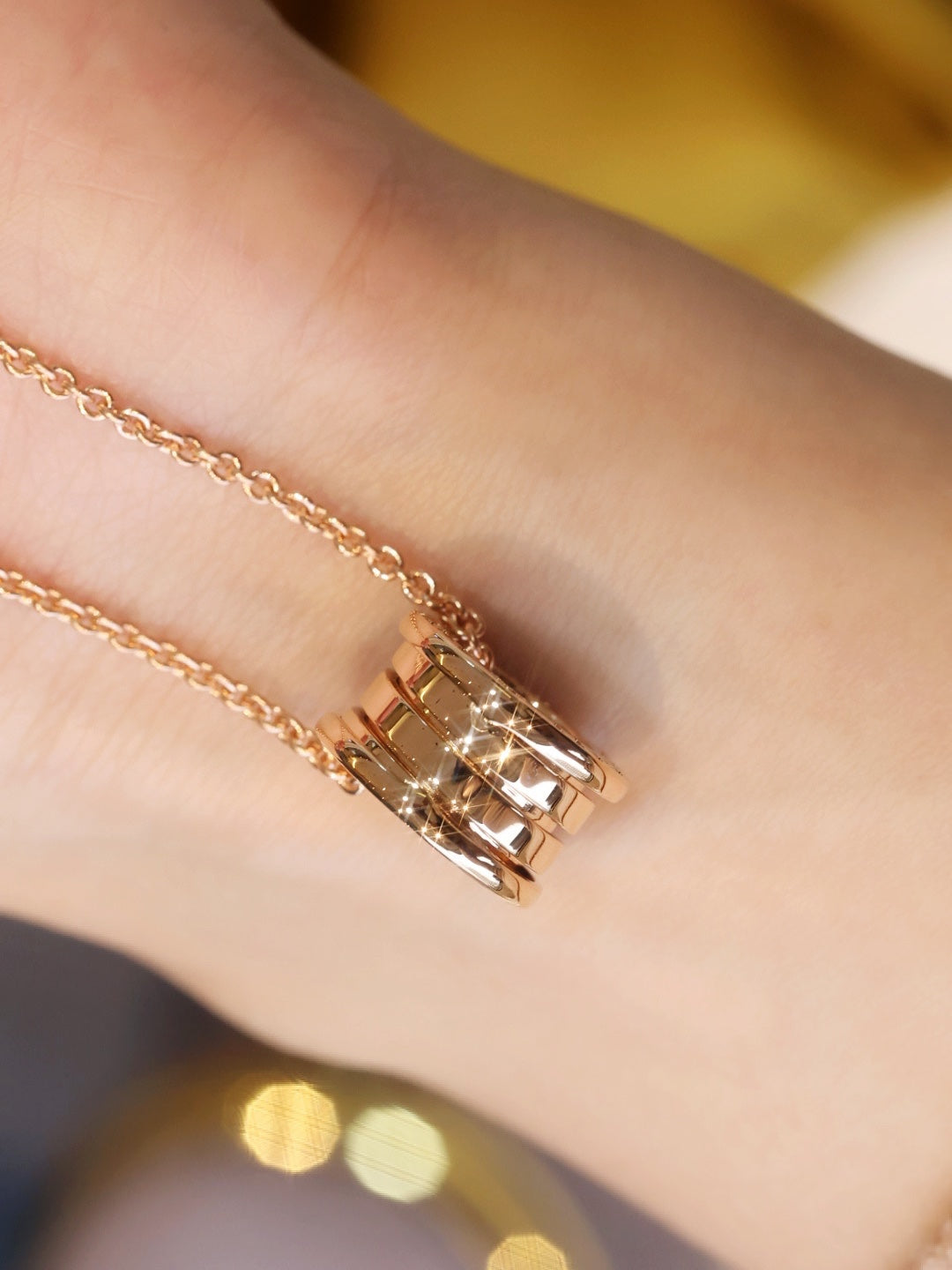 [⭐JeweliWhal]ZERO 1 PINK GOLD NECKLACE
