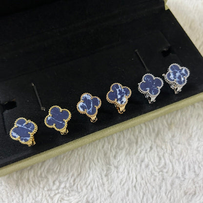 [⭐JeweliWhal]CLOVER PIETERSITE MEDIUM STUD EARRINGS