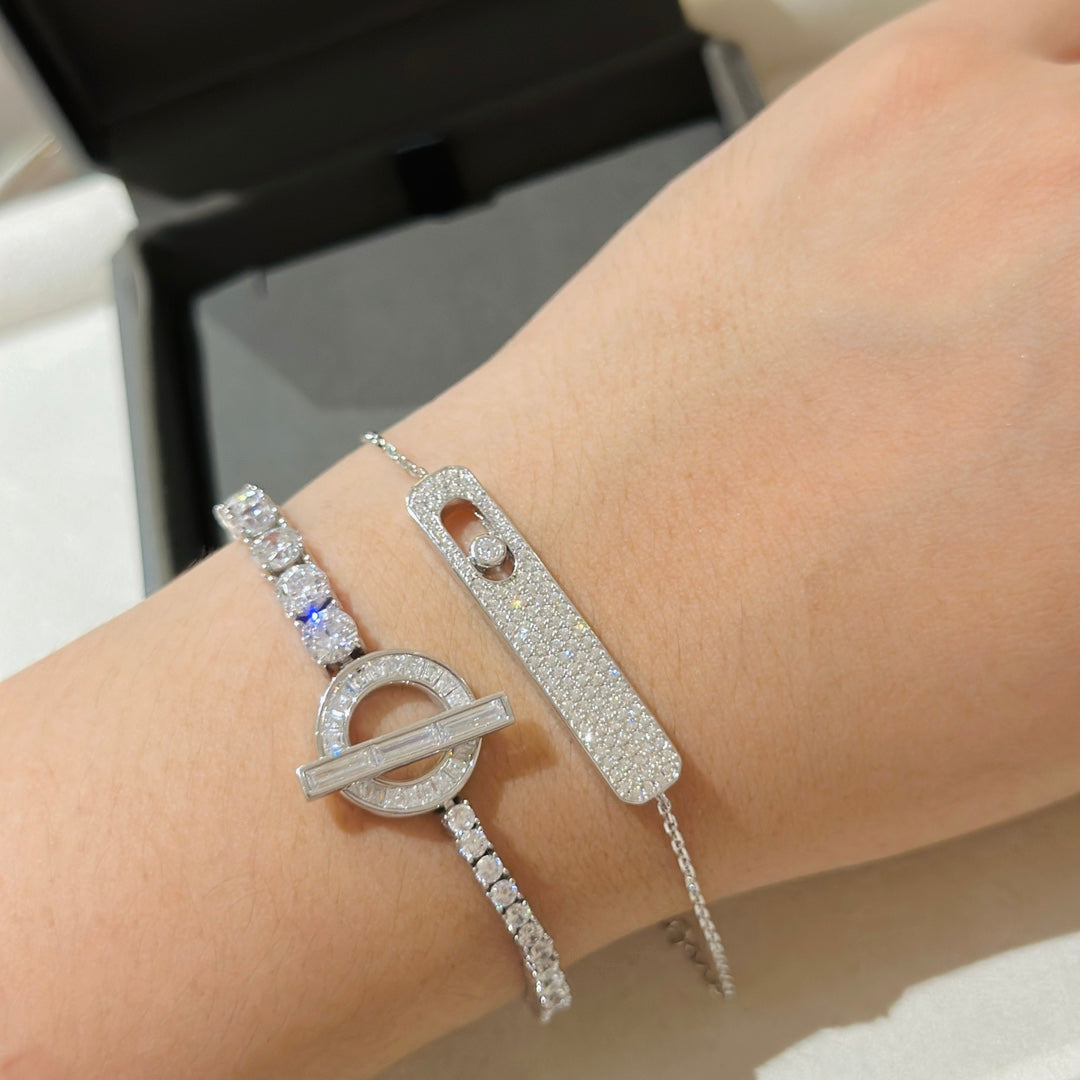[⭐JeweliWhal]MOVE CLASSIQUE DIAMOND PAVED BRACELET