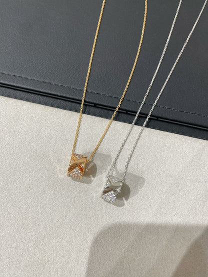 [⭐JeweliWhal]LIENS EVIDENCE DIAMOND PAVED NECKLACE
