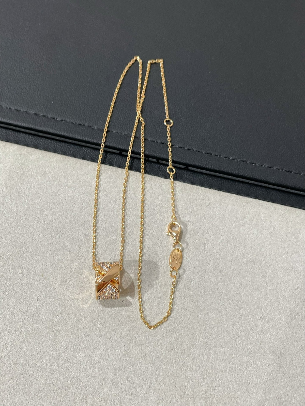 [⭐JeweliWhal]LIENS EVIDENCE DIAMOND PAVED NECKLACE