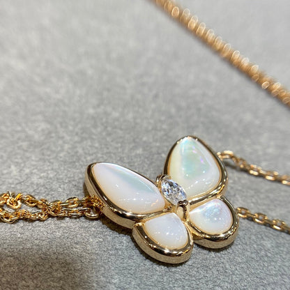 [⭐JeweliWhal]BUTTERFLY MOP DIAMOND NECKLACE