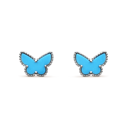 [⭐JeweliWhal]BUTTERFLY TURQUOISE EARRINGS SILVER