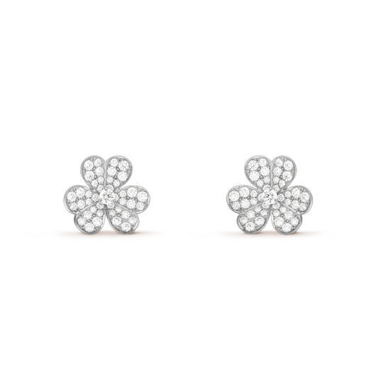 [⭐JeweliWhal]CLOVER COMOS DIAMOND EARRINGS SILVER