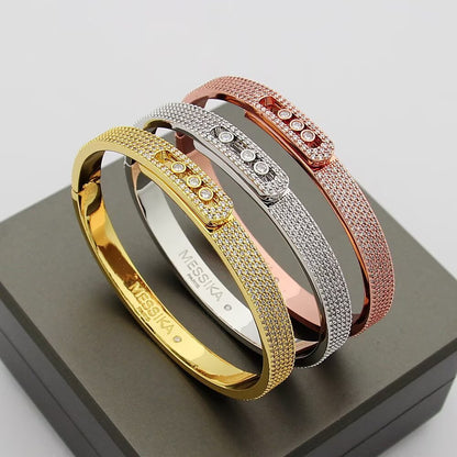 [⭐JeweliWhal]Move Noa Full Pavé Diamond Bangle Bracelet
