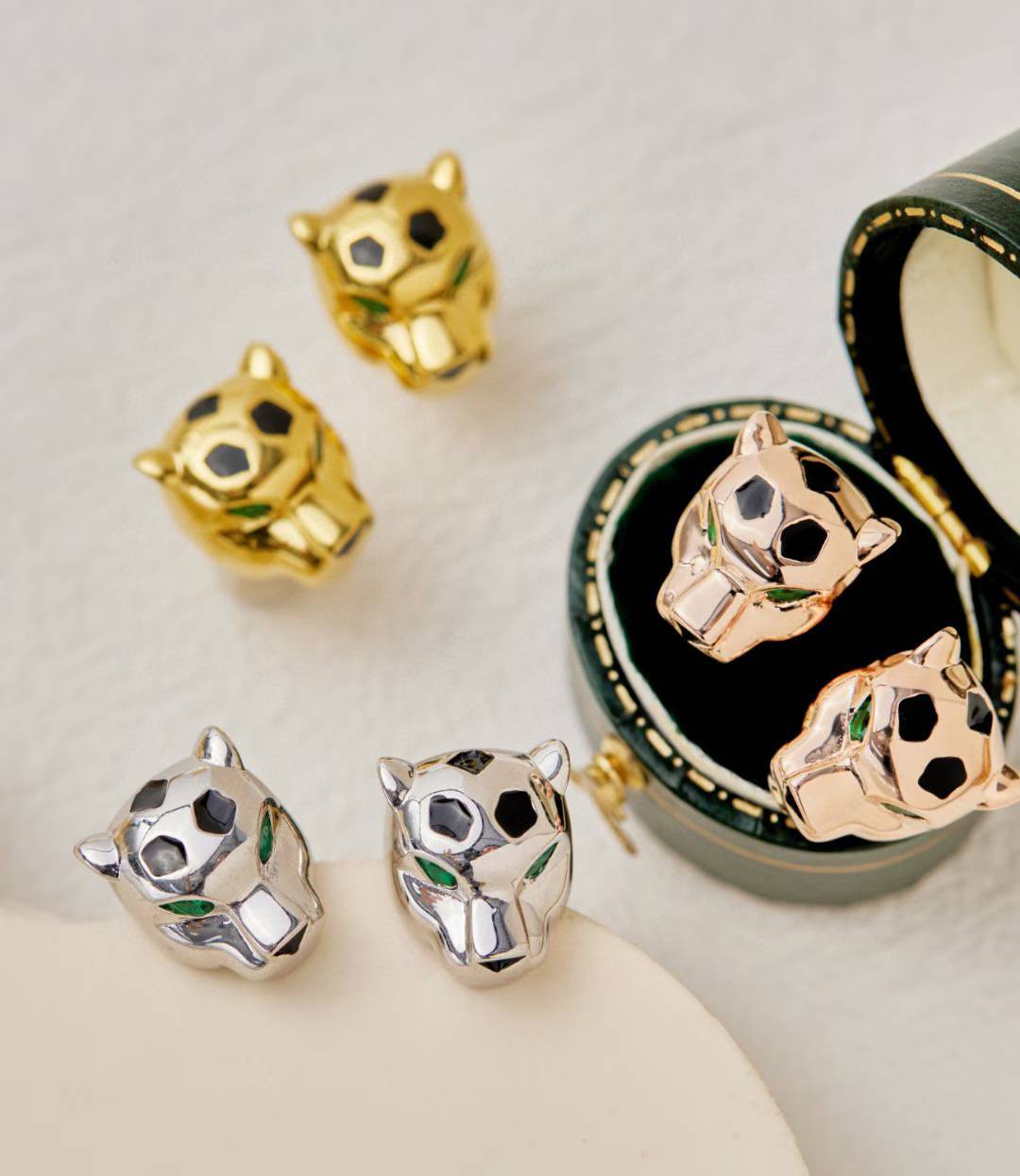 [⭐JeweliWhal]CHRRTAH-PRINT STUD EARRINGS, THREE COLORS