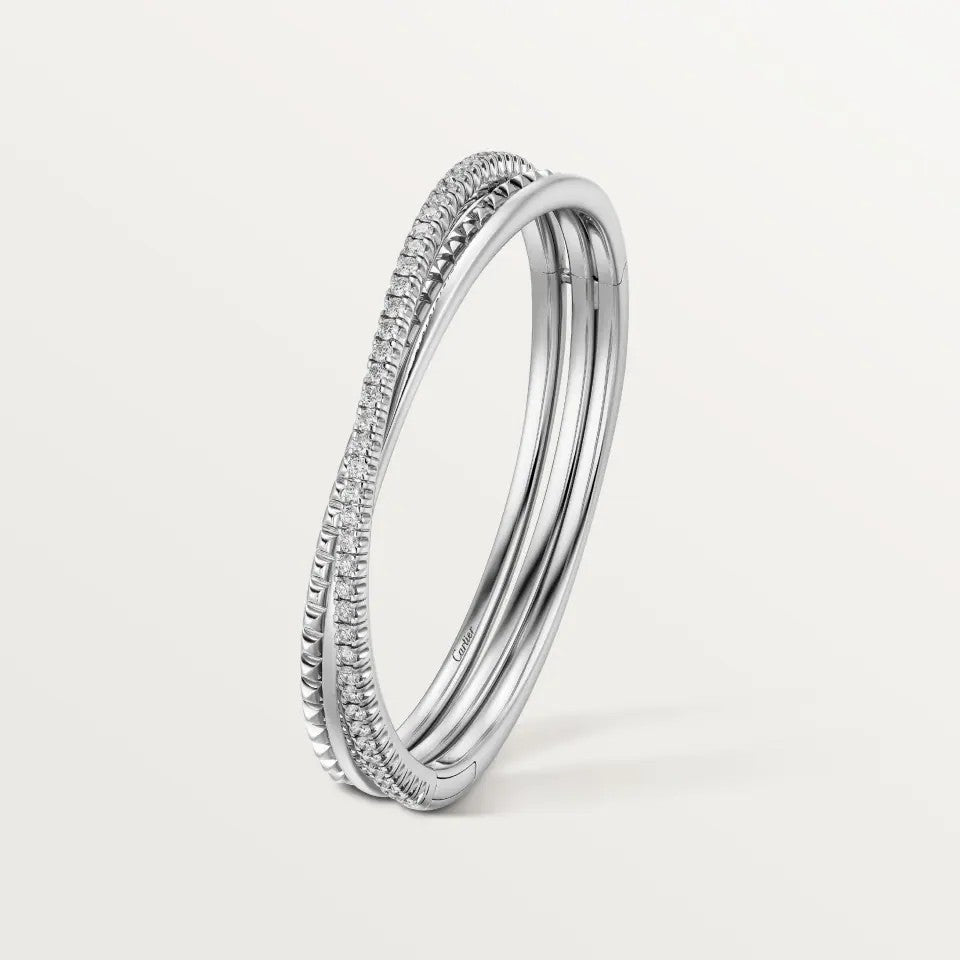 [⭐JeweliWhal]ETINCELLE HALF-PAVED DIAMOND BRACELET