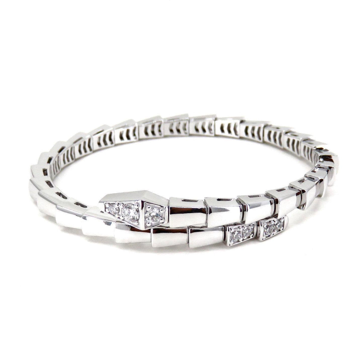 [⭐JeweliWhal]SERPENTI BRACELET DIAMONDS SILVER