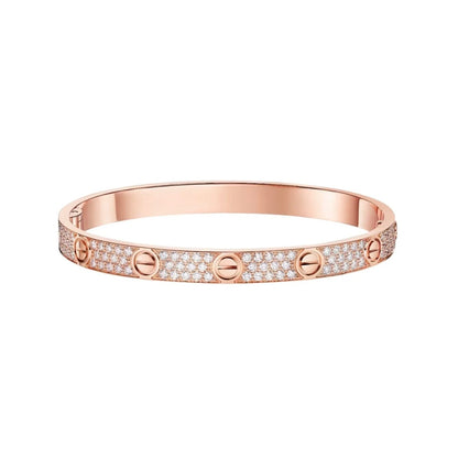 [⭐JeweliWhal]LOVE BRACELET 6.1MM DIAMOND-PAVED