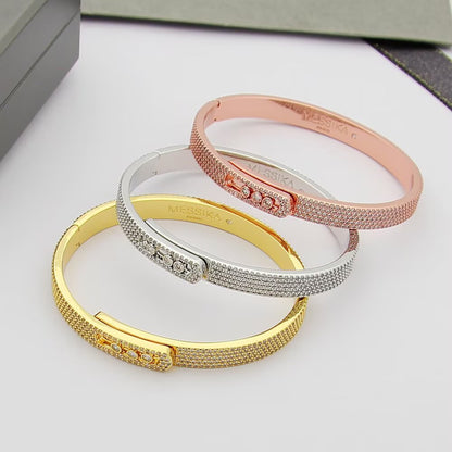 [⭐JeweliWhal]Move Noa Full Pavé Diamond Bangle Bracelet