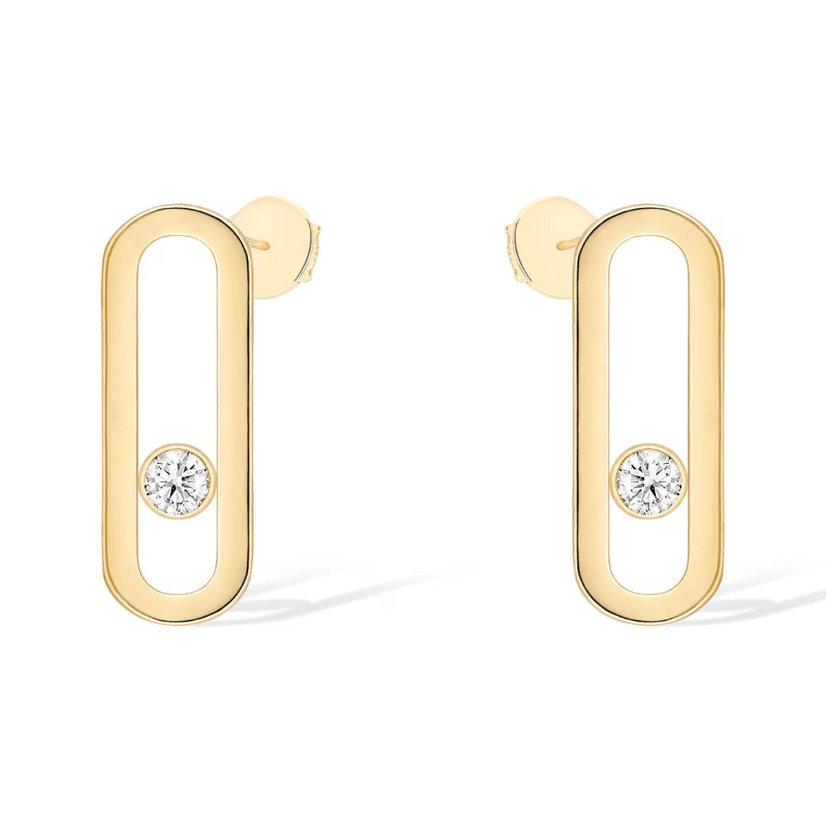 [⭐JeweliWhal]MOVE UNO SMALL 1 DIAMOND EARRINGS
