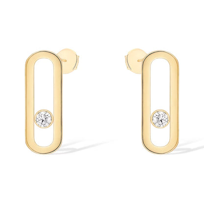 [⭐JeweliWhal]MOVE UNO SMALL 1 DIAMOND EARRINGS