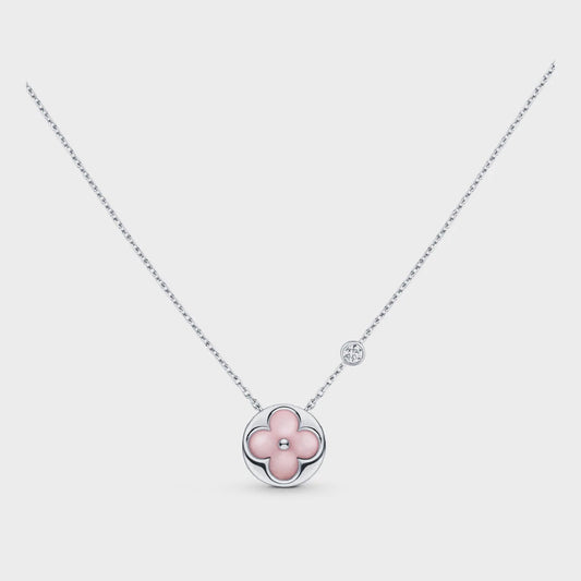 [⭐JeweliWhal]SUN MOTIF PINK MOP SILVER BRACELET