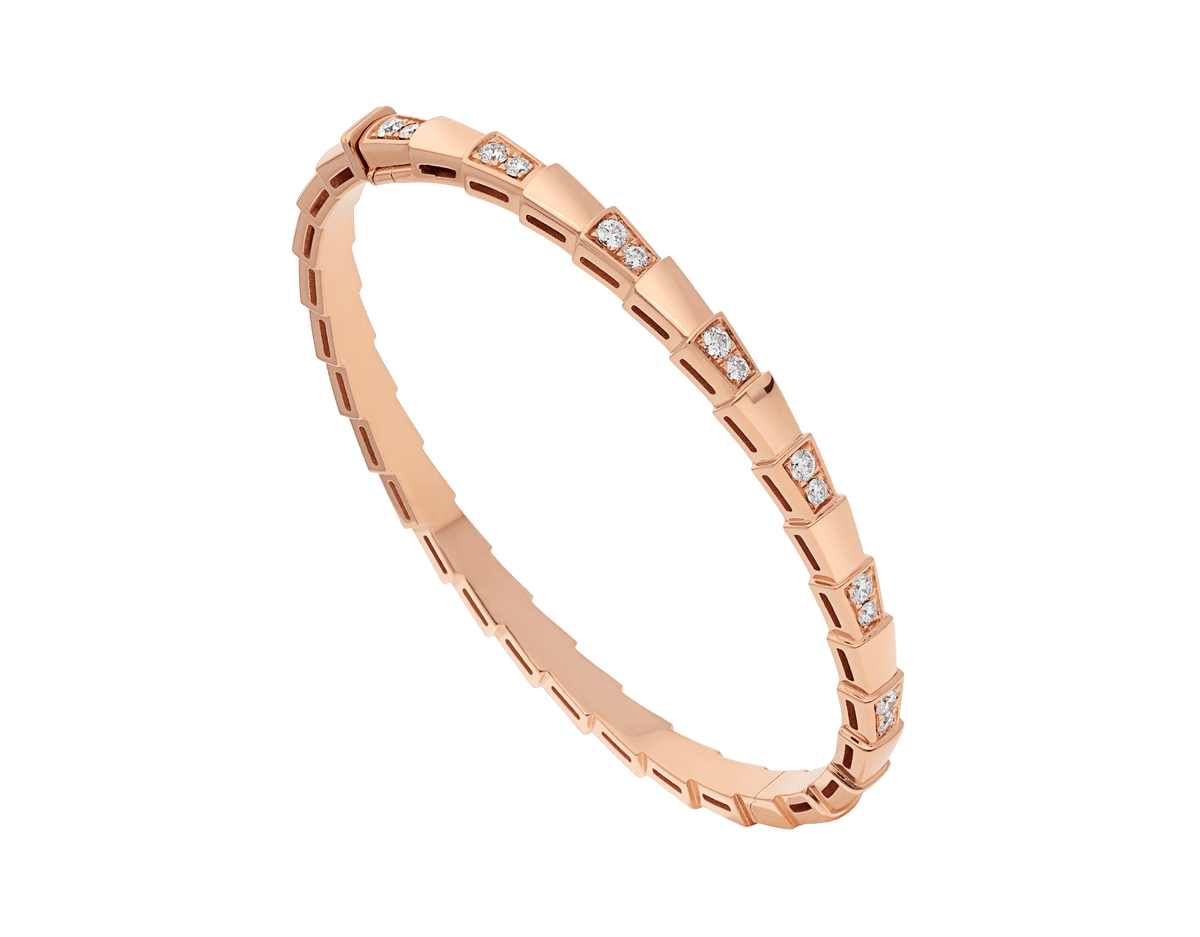 [⭐JeweliWhal]SERPENTI SMALL BRACELET PINK GOLD DIAMOND