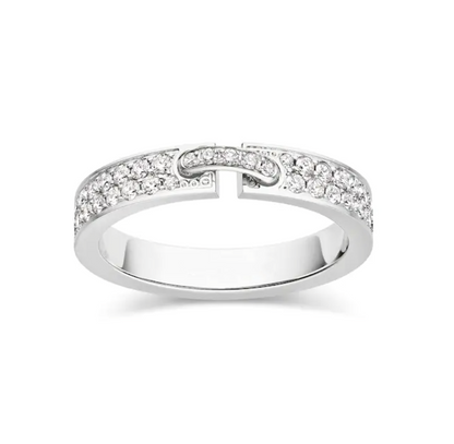 [⭐JeweliWhal]ALLIANCE LIENS VIDENCE PAVED DIAMOND 4MM RING