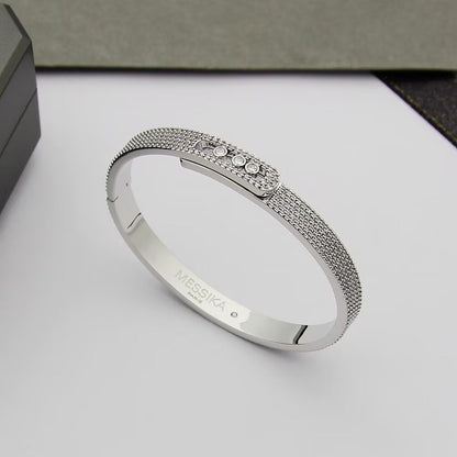 [⭐JeweliWhal]Move Noa Full Pavé Diamond Bangle Bracelet