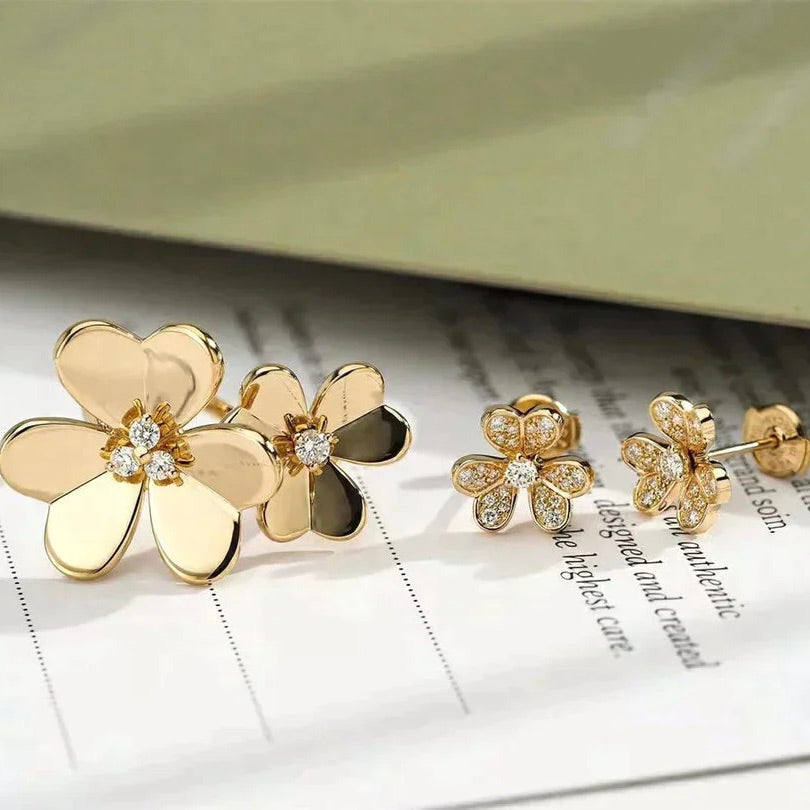 [⭐JeweliWhal]CLOVER COMOS GOLD DIAMOND RING