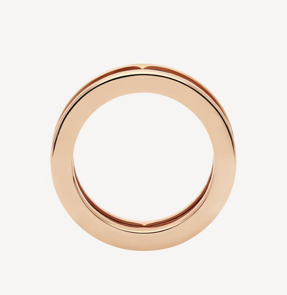 [⭐JeweliWhal]ZERO 1 ONE-BAND WITH OPENWORK LOGO SPIRAL RING