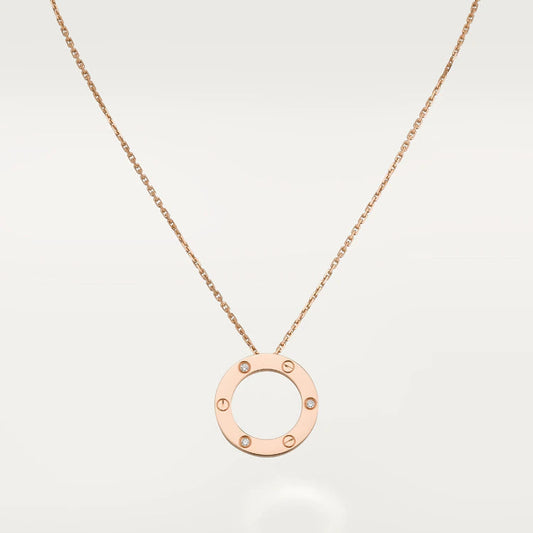 [⭐JeweliWhal]LOVE NECKLACE 16MM 3 DIAMONDS