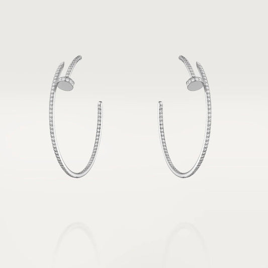 [⭐JeweliWhal]JUSTE EARRINGS FULL DIAMONDS 1.8MM