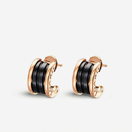 [⭐JeweliWhal]ZERO 1 PINK GOLD CERAMIC EARRINGS