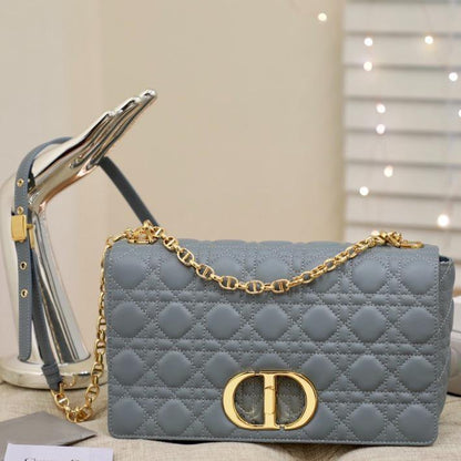 LARGE CARO BAG 28 GRAY SUPPLE CANNAGE CALFSKIN