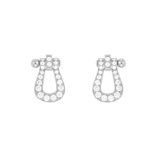 [⭐JeweliWhal]FORCE 10 FULL DIAMOND STUD EARRINGS MINI MODEL