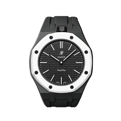 Oak Pop Exclusive Black Silicone Strap