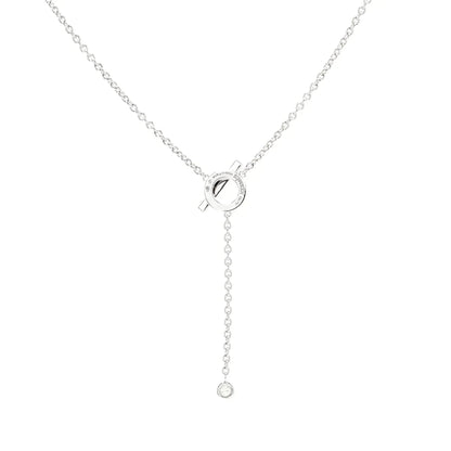 [⭐JeweliWhal]FINESSE SILVER DIAMOND NECKLACE
