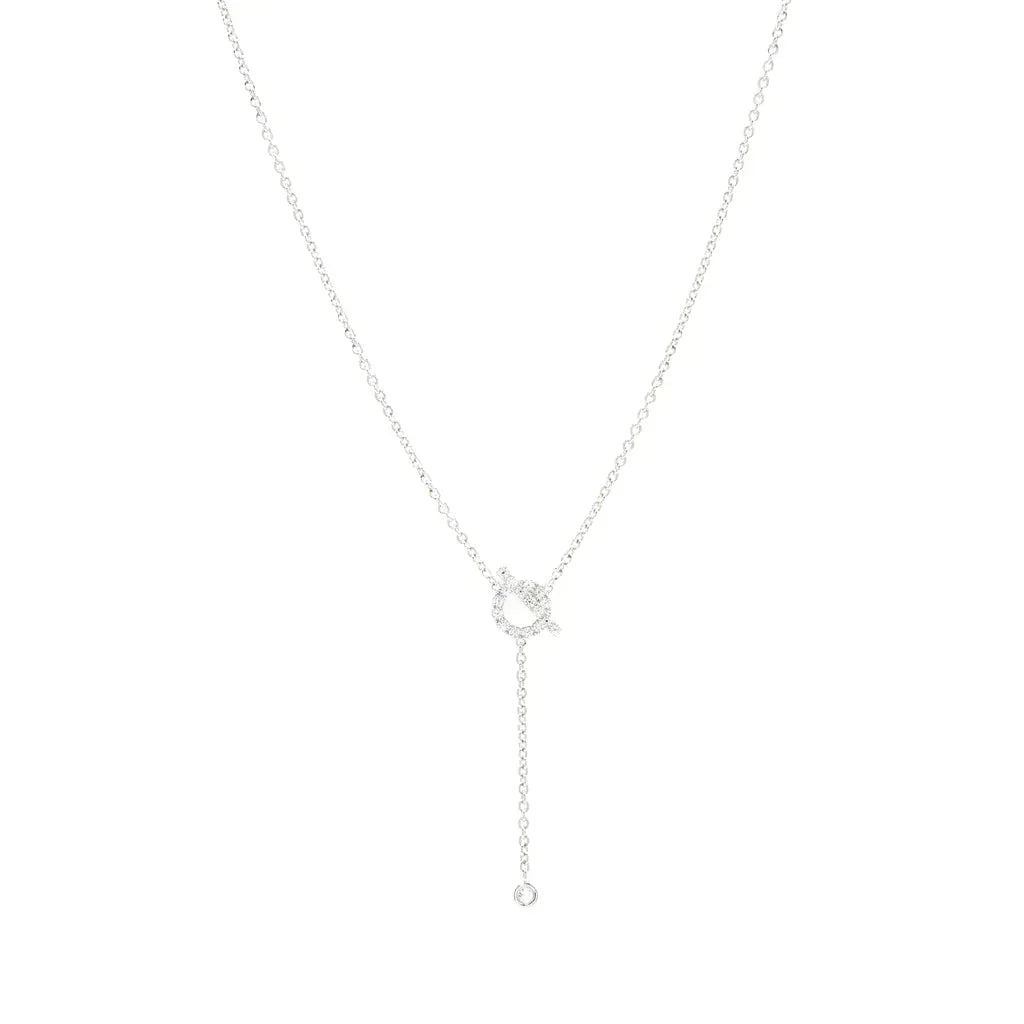 [⭐JeweliWhal]FINESSE SILVER DIAMOND NECKLACE
