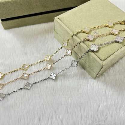 [⭐JeweliWhal]CLOVER 6 MOTIF WHITE MOP BRACELET
