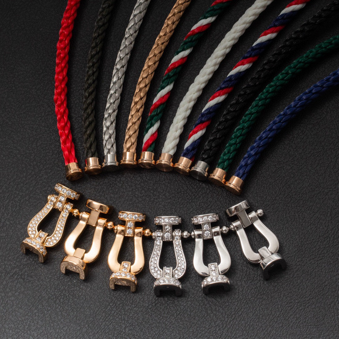 [⭐JeweliWhal]FORCE LARGE HORSESHOE NO DIAMOND BRACELET SILVER