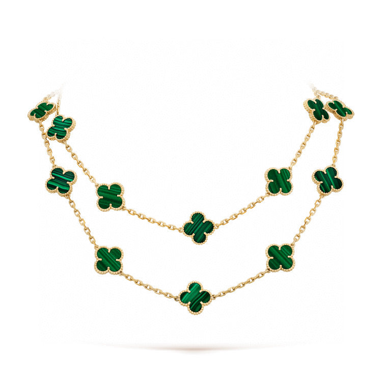 [⭐JeweliWhal]CLOVER 20 MOTIFS MALACHITE GOLD