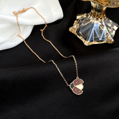 [⭐JeweliWhal]LUCKY  CARNELIANS LADYBUG NECKLACE