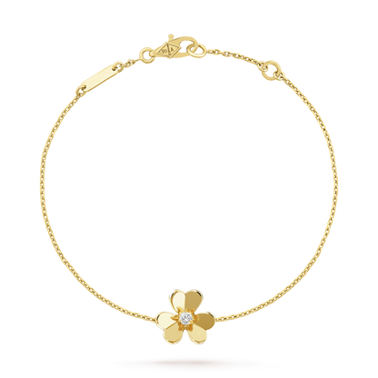 [⭐JeweliWhal]FRIVOLE GOLD FLOWER PINK MALACHITE BRACELET