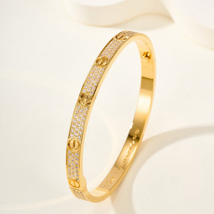 [⭐JeweliWhal]LOVE BRACELET 4.8MM DIAMOND-PAVED