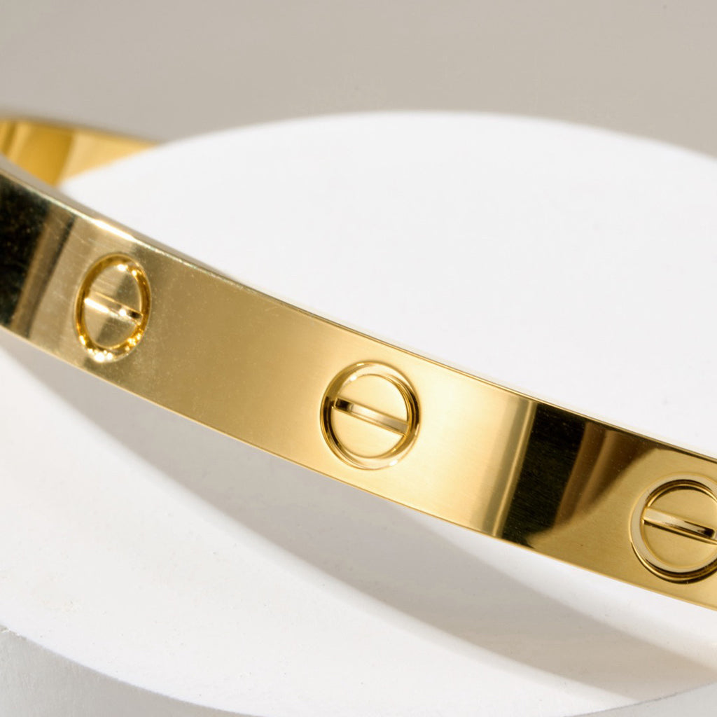[⭐JeweliWhal]LOVE BRACELET 6.1MM OPEN CUFF