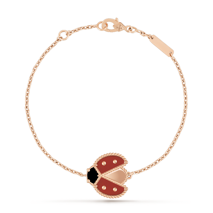 [⭐JeweliWhal]LUCKY SPRING 1 MOTIF PINK GOLD BRACELET