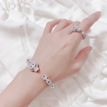 [⭐JeweliWhal]PANTHERE BIG BRACELET DIAMONDS
