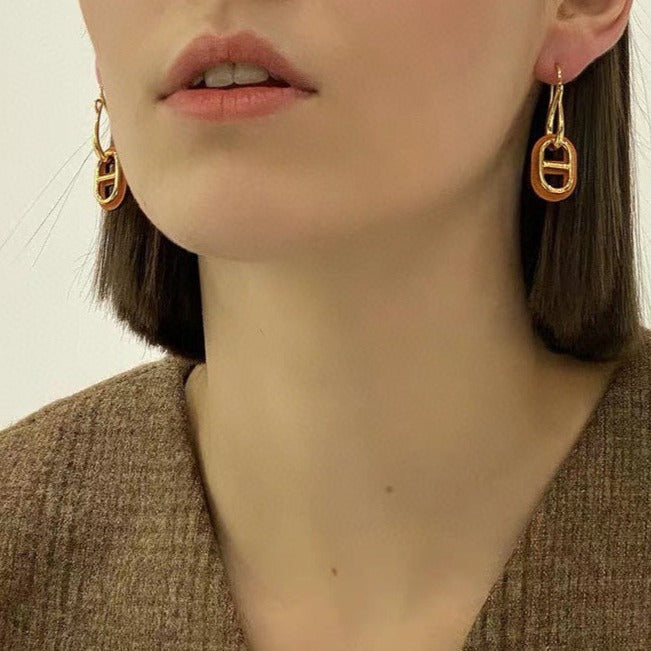 [⭐JeweliWhal]HM O'MAILLON GOLD EARRINGS
