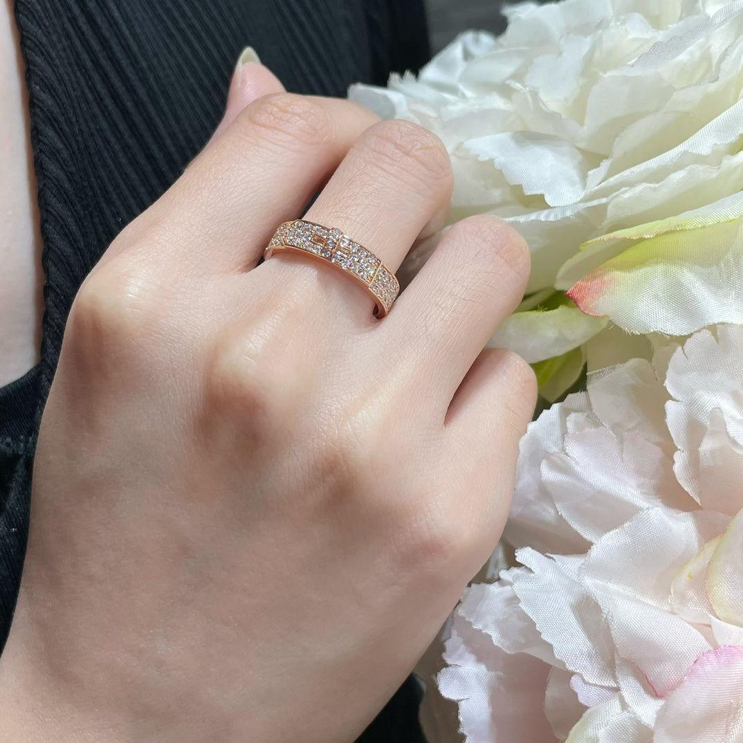 [⭐JeweliWhal]KELLY PINK GOLD DIAMOND RING