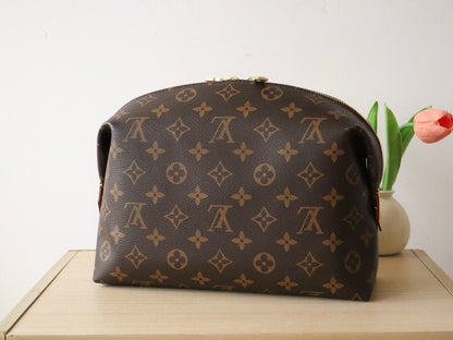 COSMETIC POUCH GM MONOGRAM 27 CM IN MONOGRAM CALFSKIN