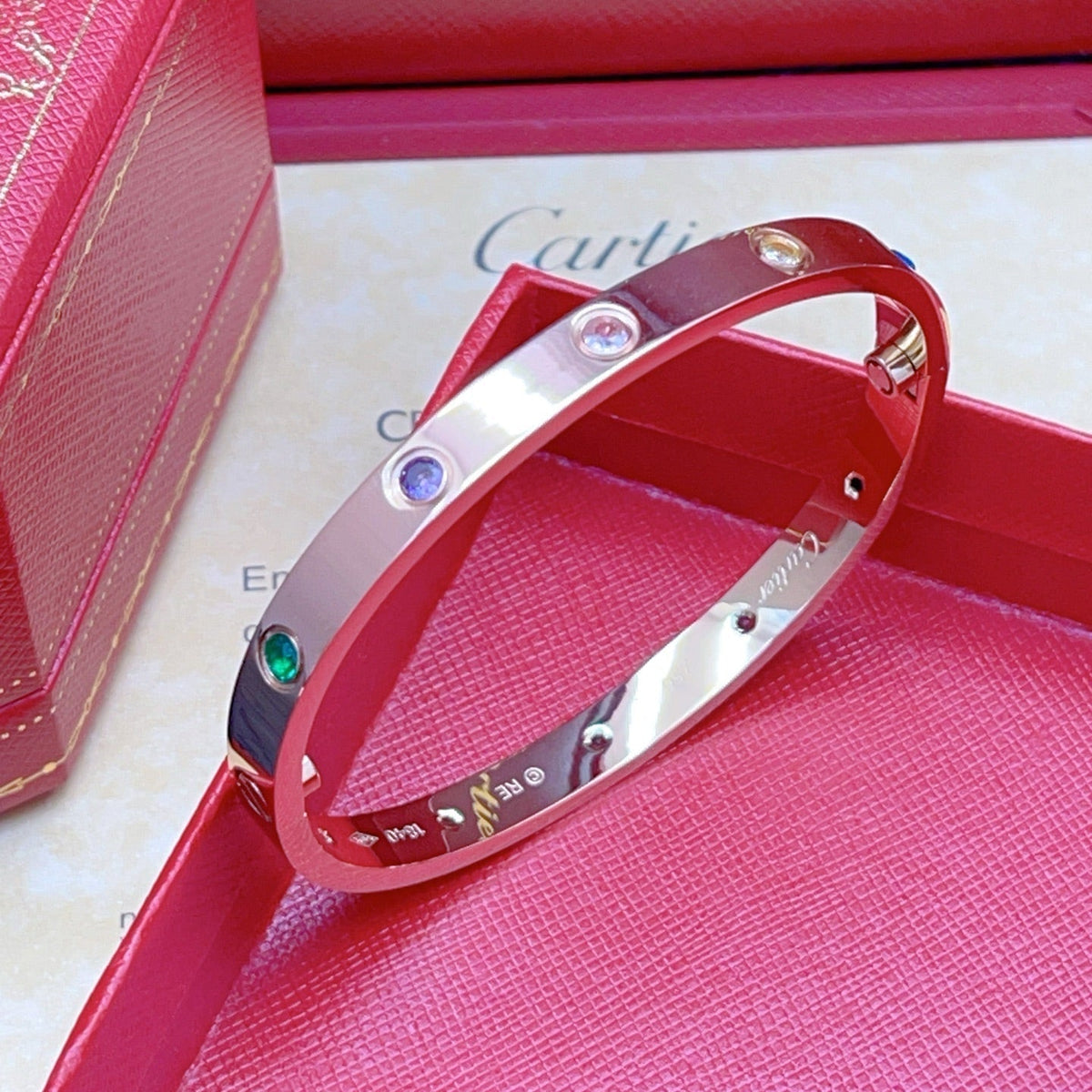 [⭐JeweliWhal] 2026 RAINBOW LOVE BRACELET 6.1MM  10 DIAMONDS